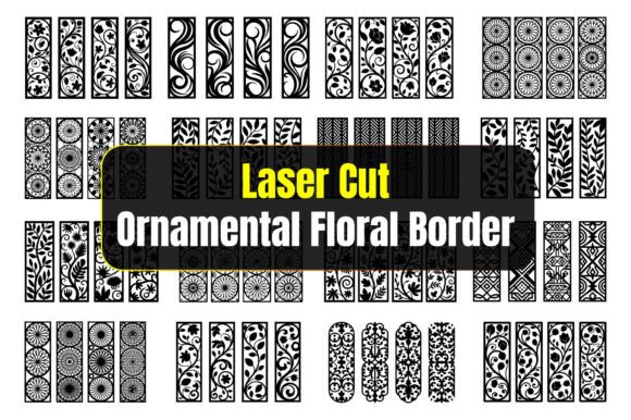Download Laser Cut Ornamental Floral Border - Floral border Collection